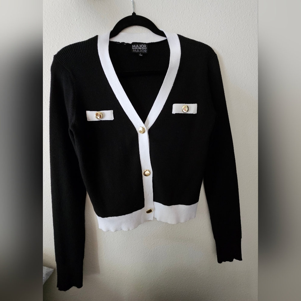 Black and White Women's Sweater